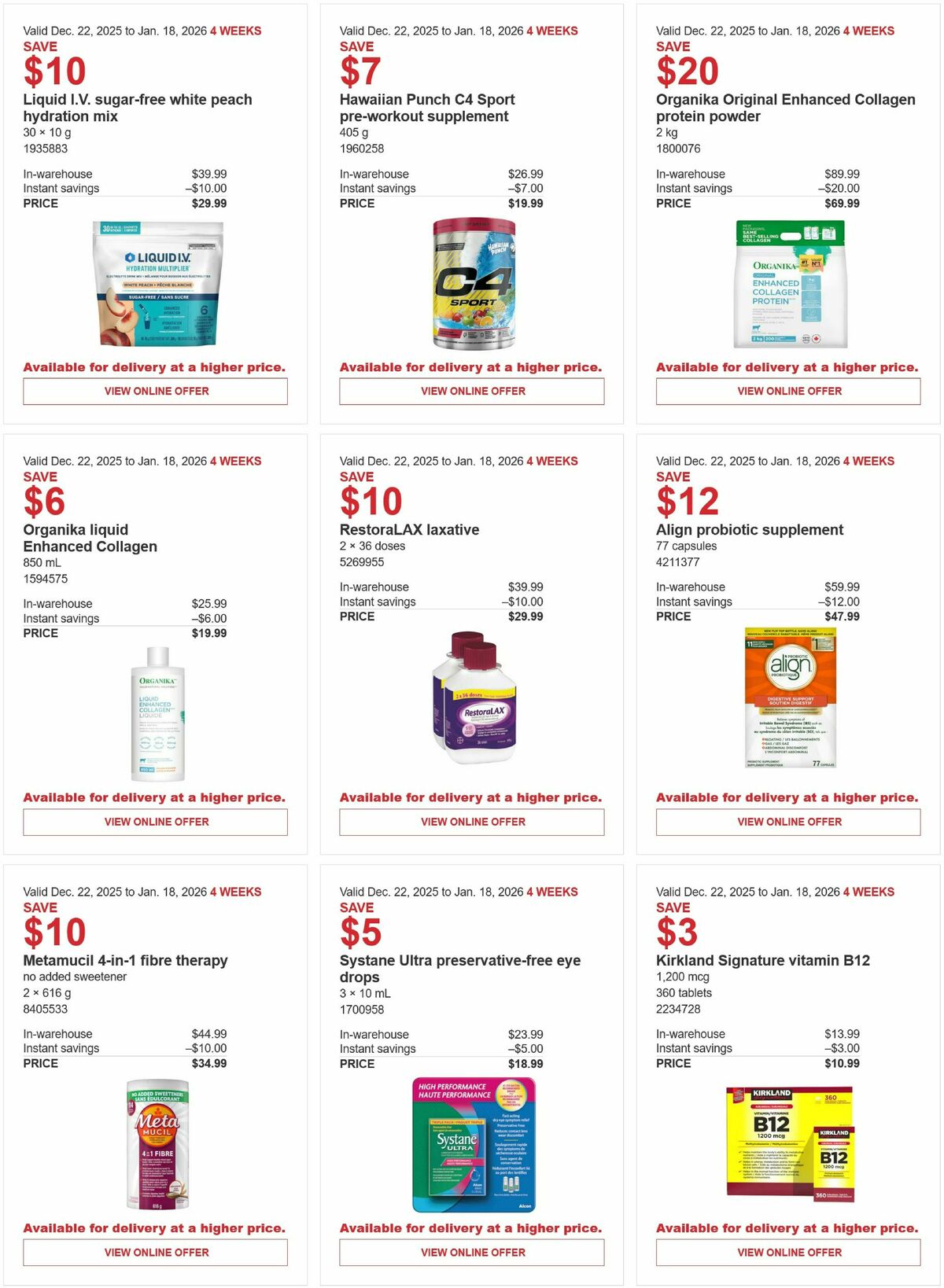 Costco Flyer from December 22