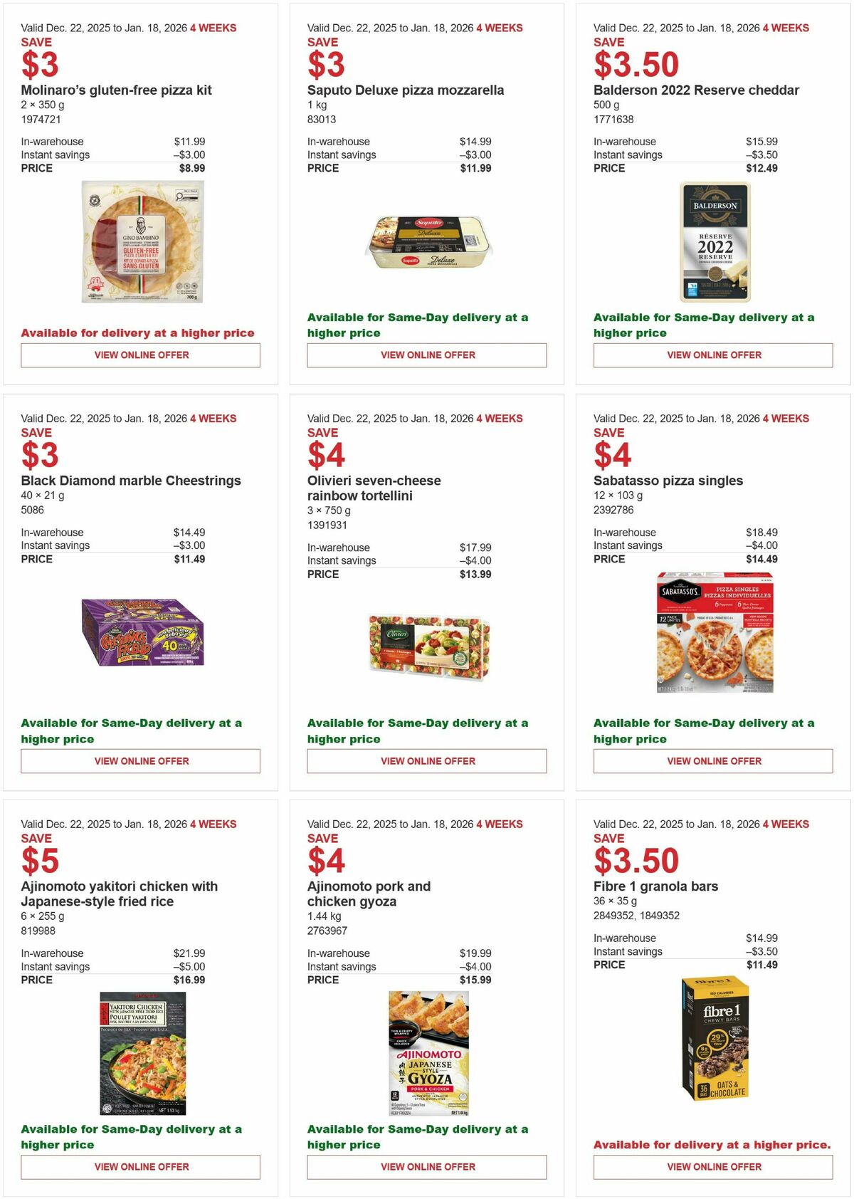 Costco Flyer from December 22