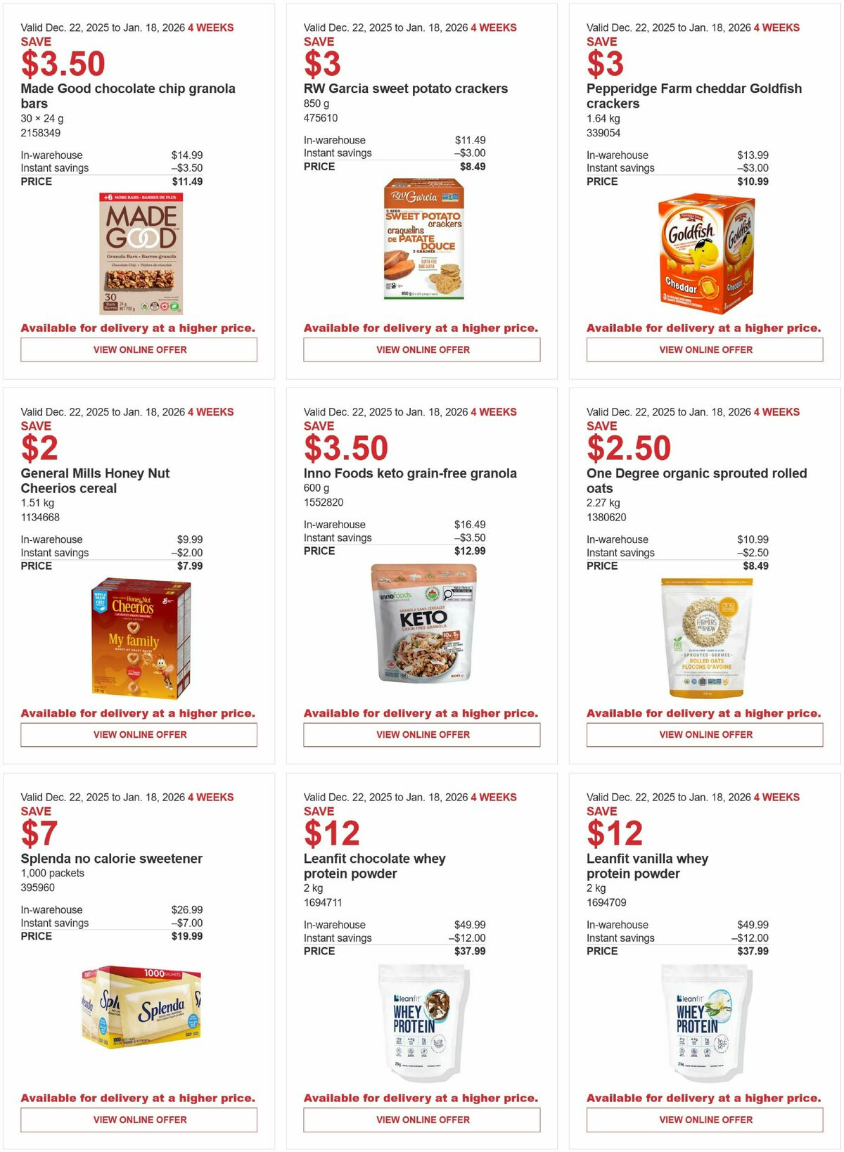 Costco Flyer from December 22