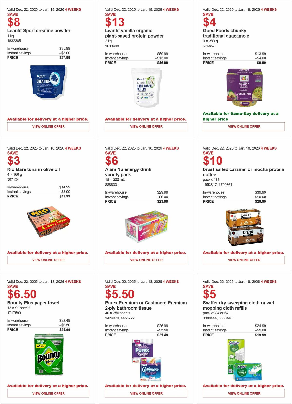 Costco Flyer from December 22