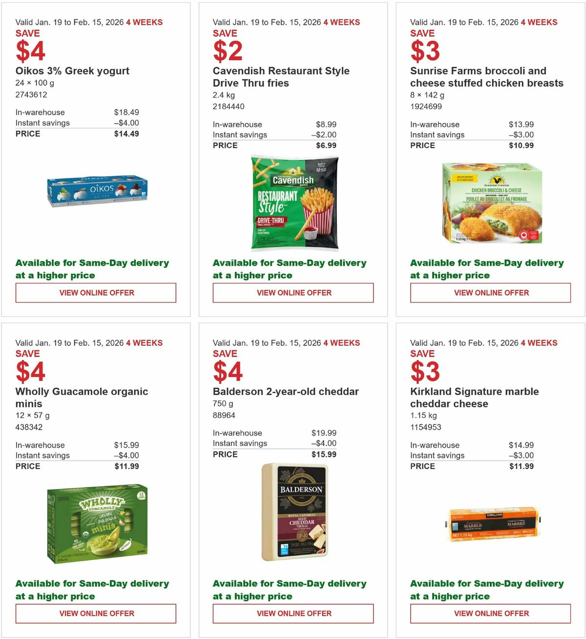 Costco Flyer from January 19