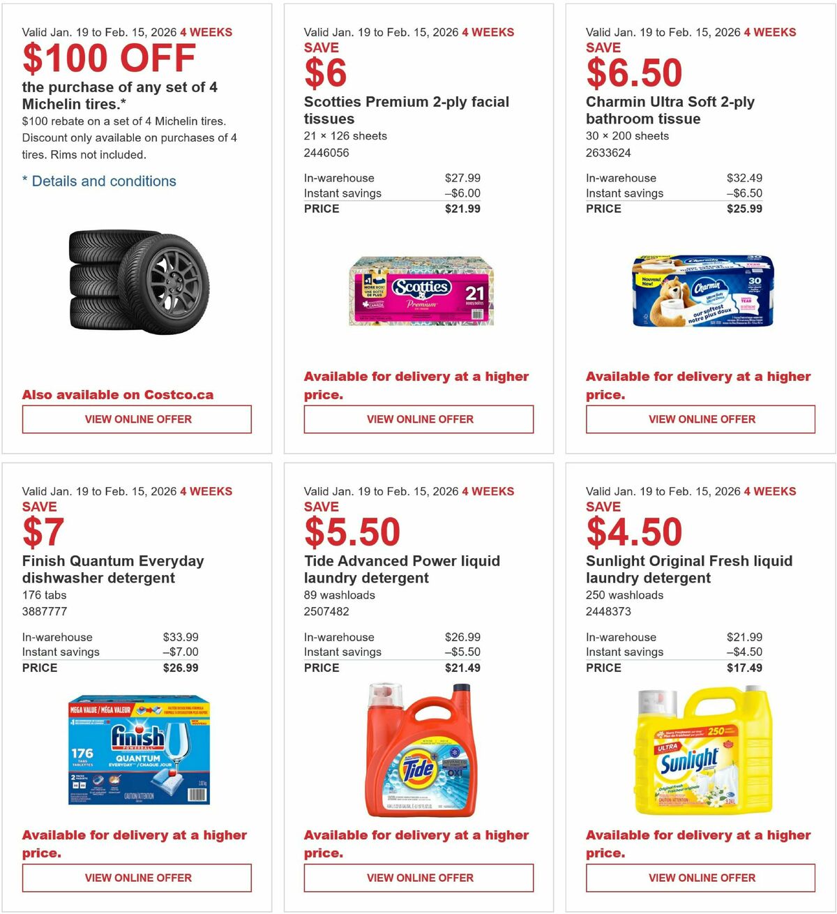 Costco Flyer from January 19