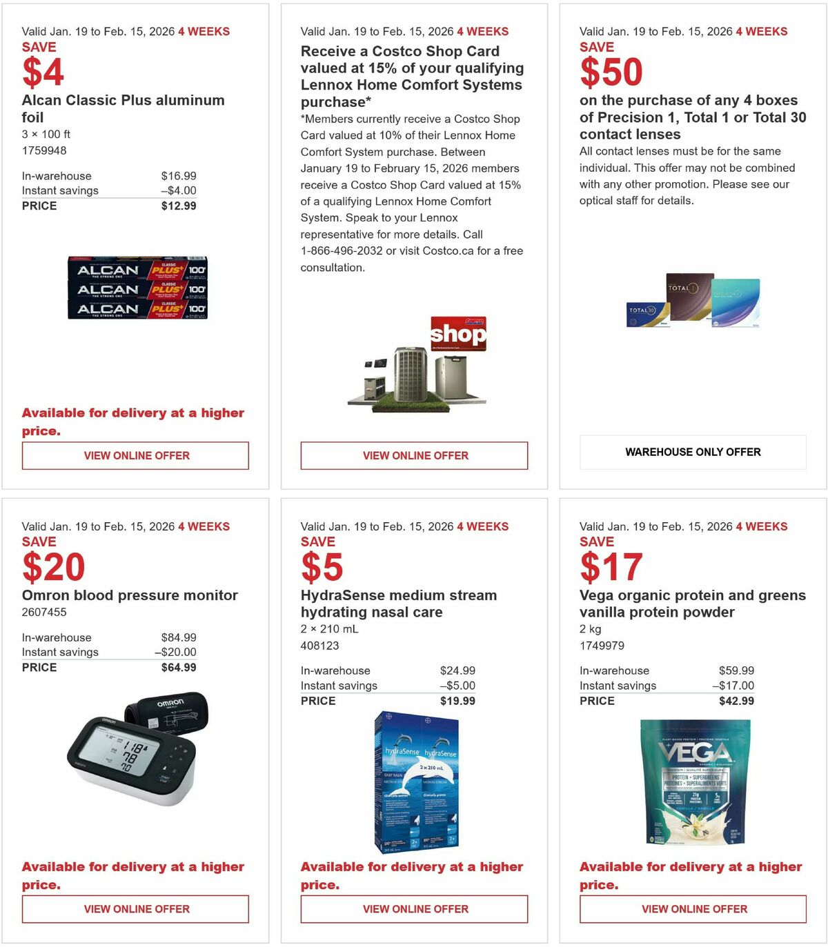 Costco Flyer from January 19