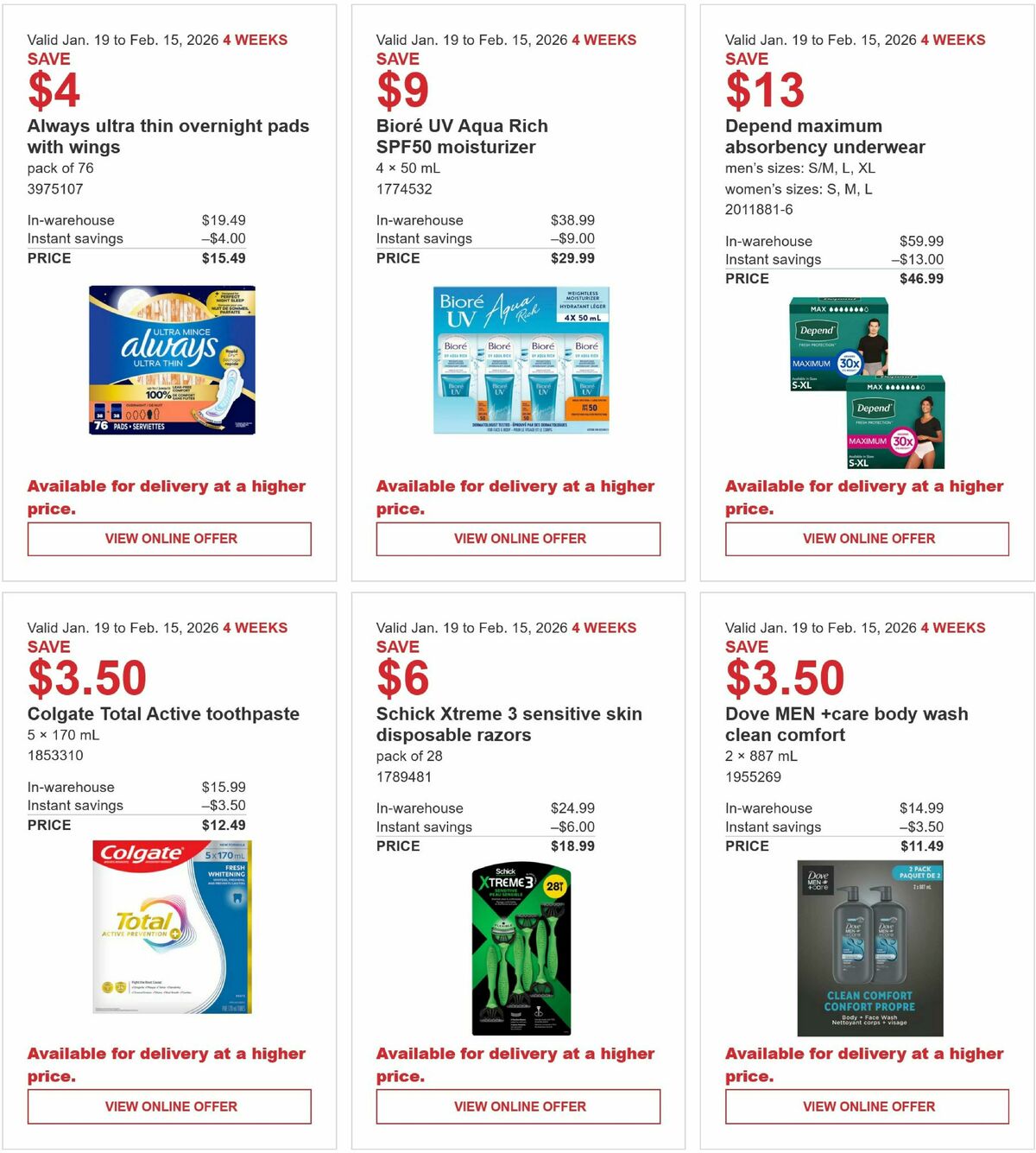 Costco Flyer from January 19