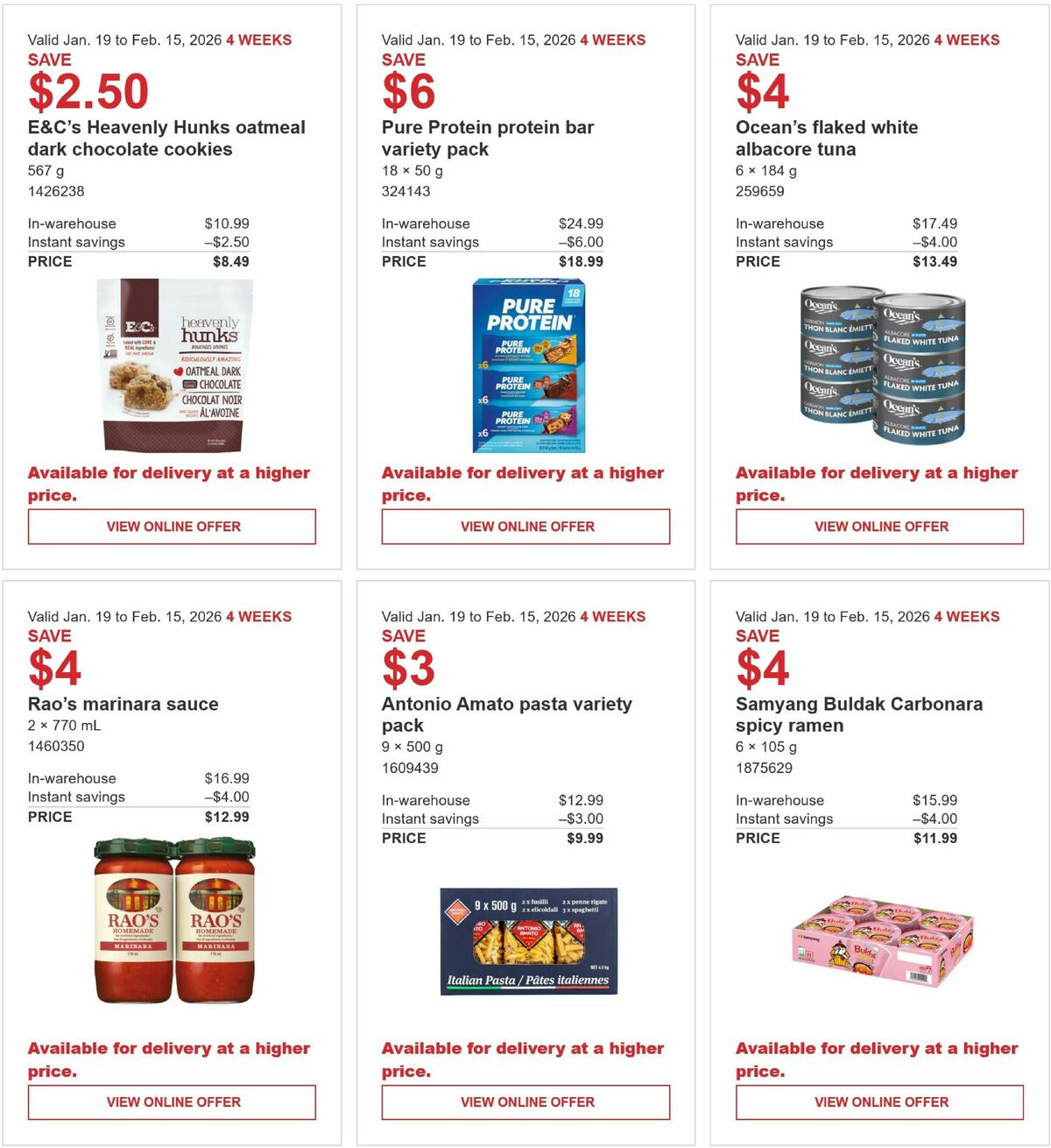 Costco Flyer from January 19