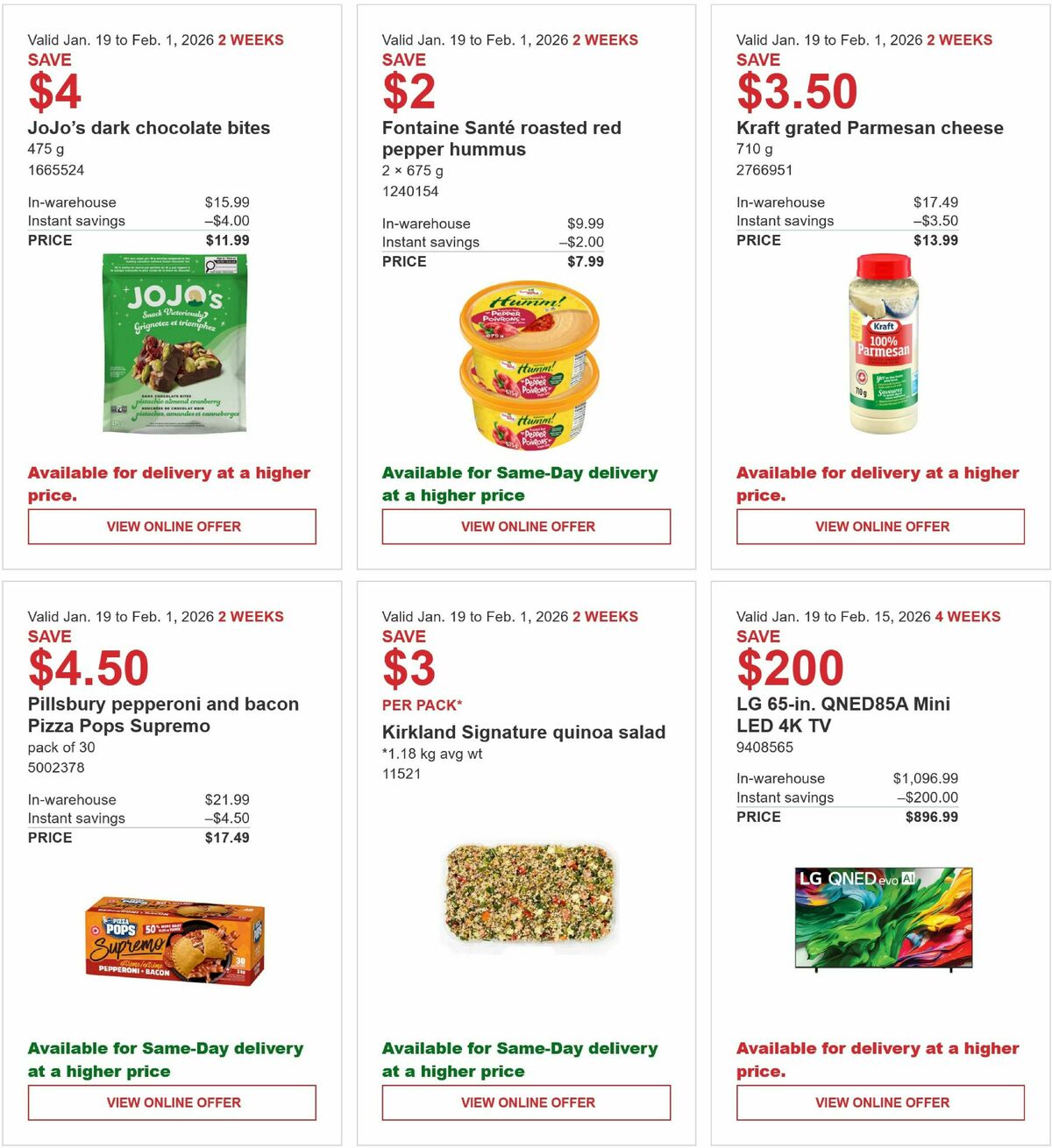 Costco Flyer from January 19