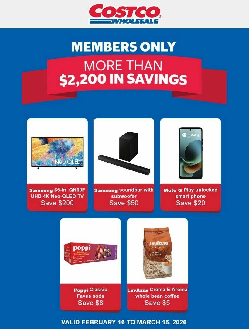 Costco Flyer from February 16