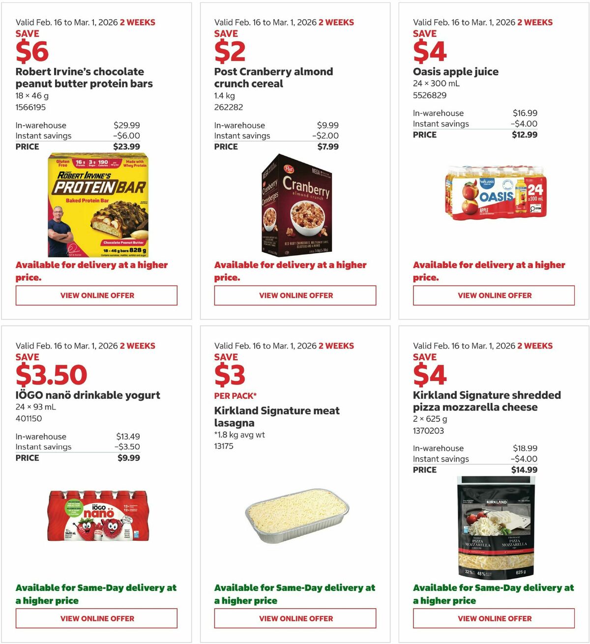 Costco Flyer from February 16