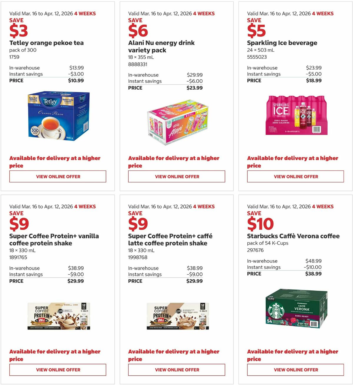 Costco Flyer from March 16