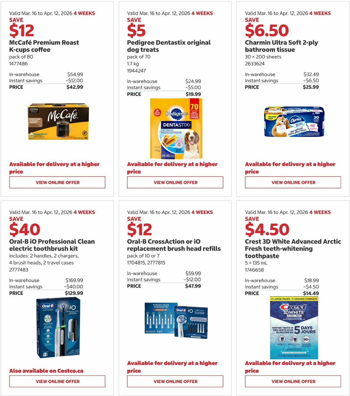 Costco Flyer from March 16