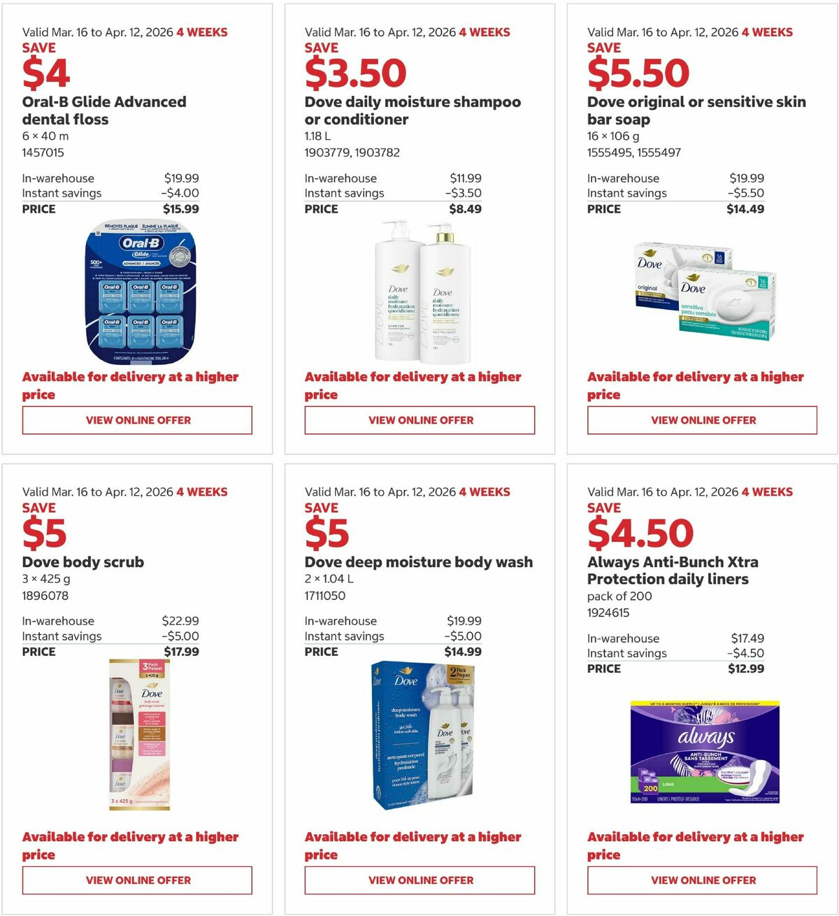 Costco Flyer from March 16