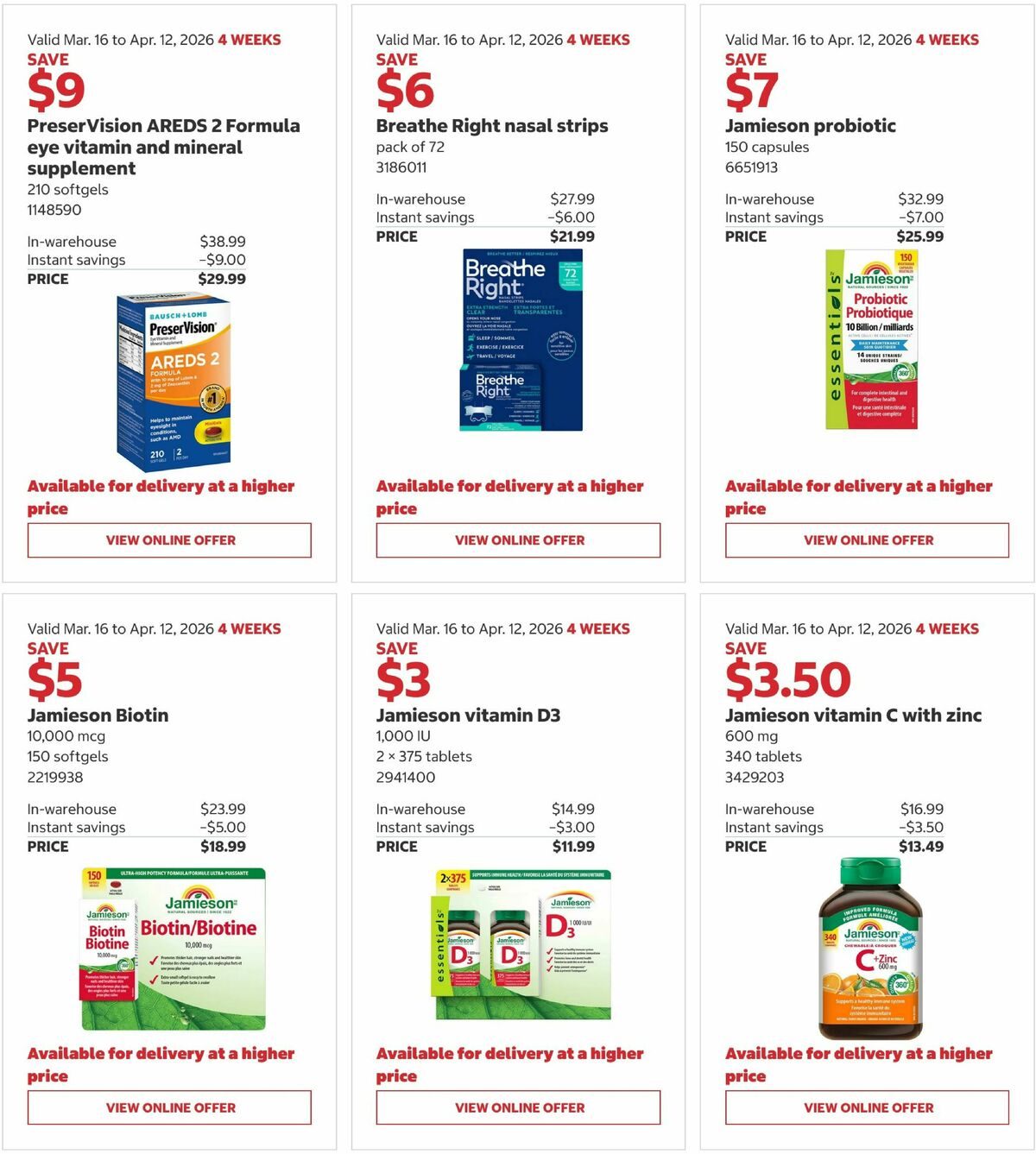 Costco Flyer from March 16