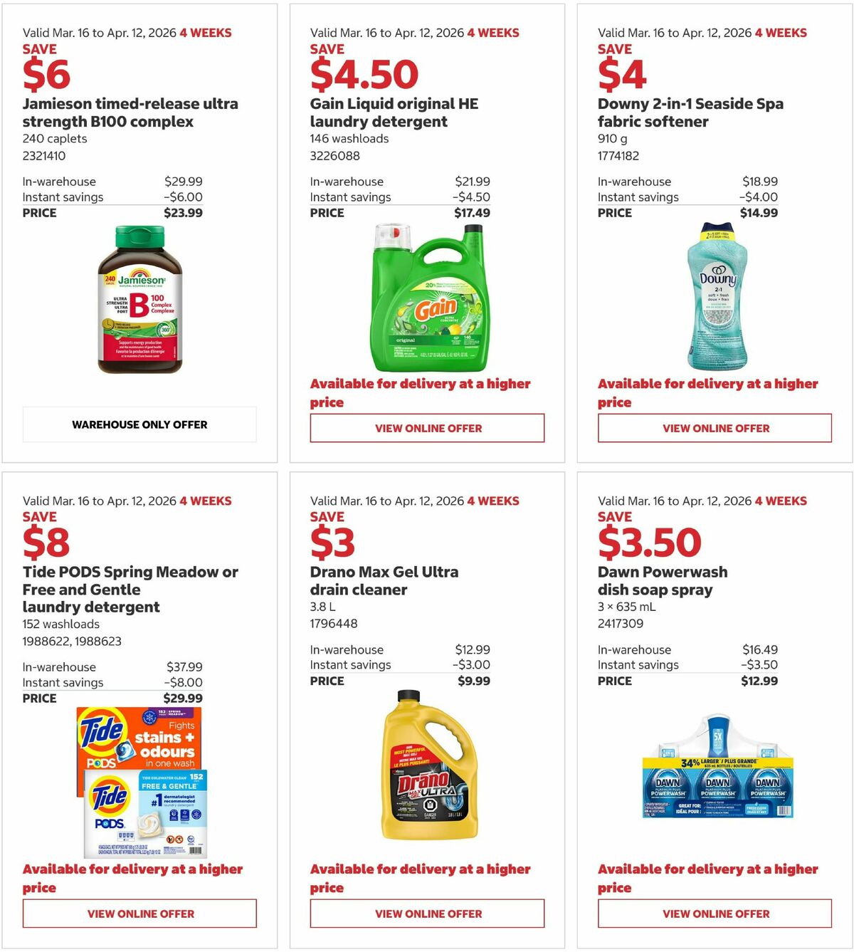 Costco Flyer from March 16