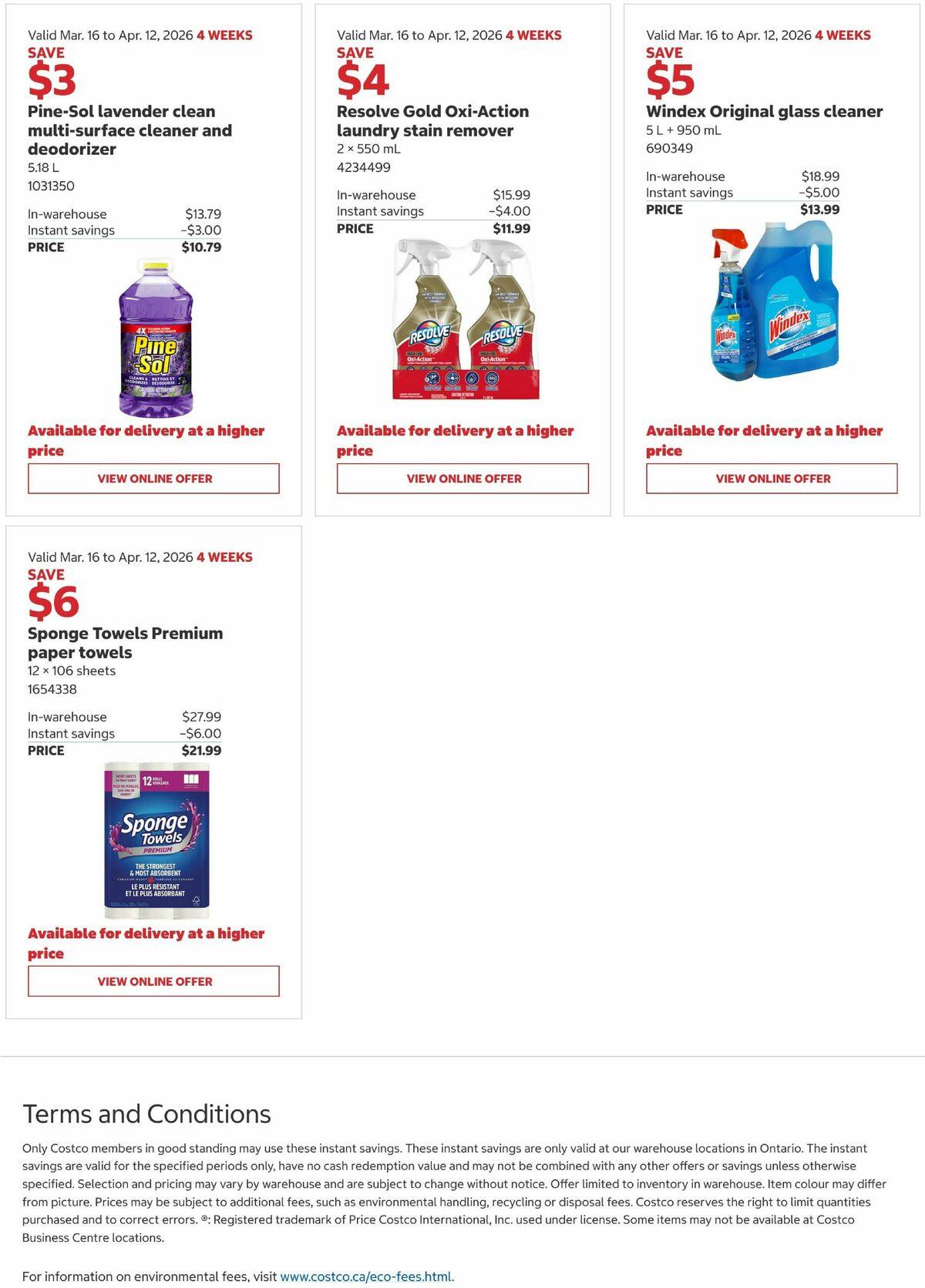 Costco Flyer from March 16