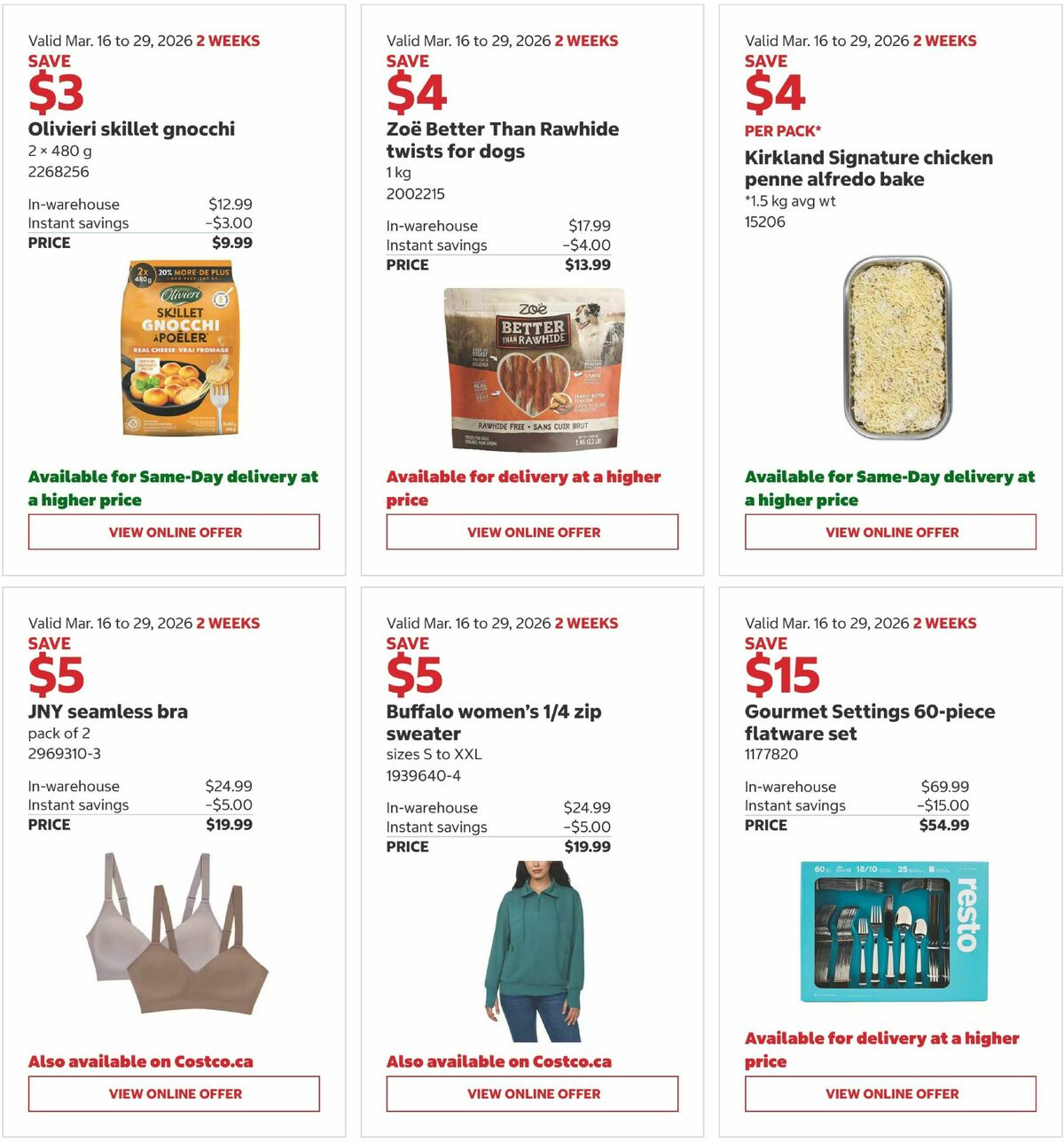 Costco Flyer from March 16