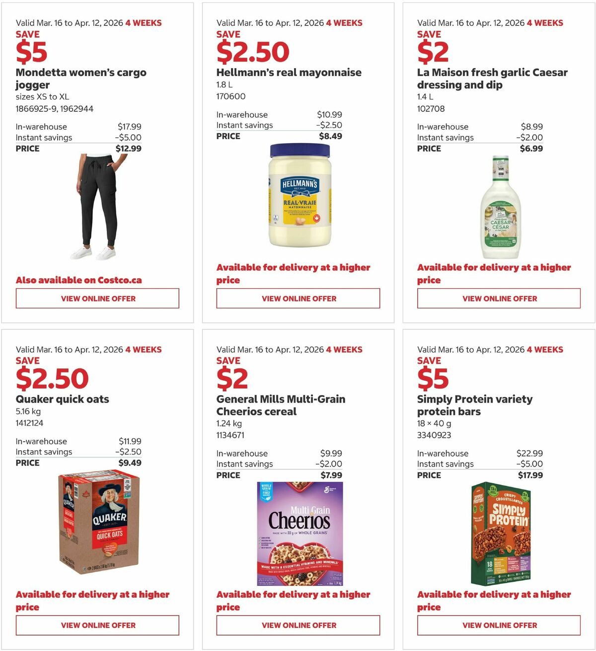 Costco Flyer from March 16