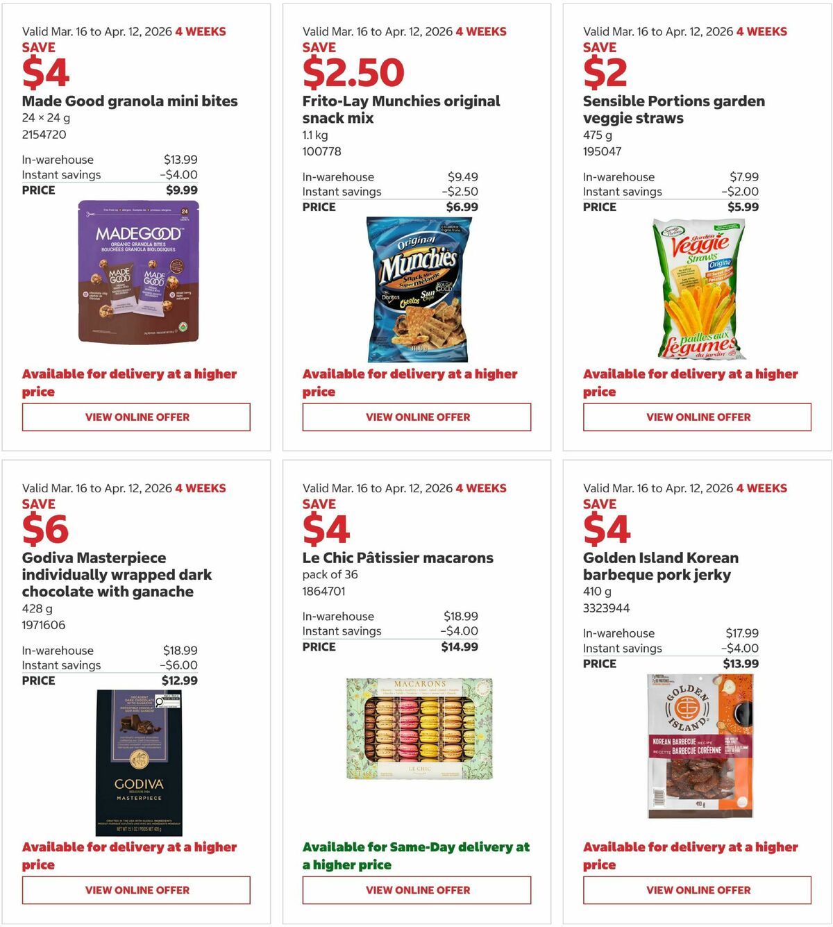 Costco Flyer from March 16