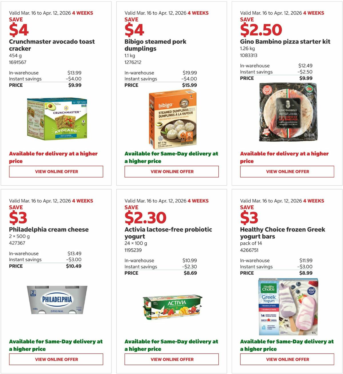 Costco Flyer from March 16