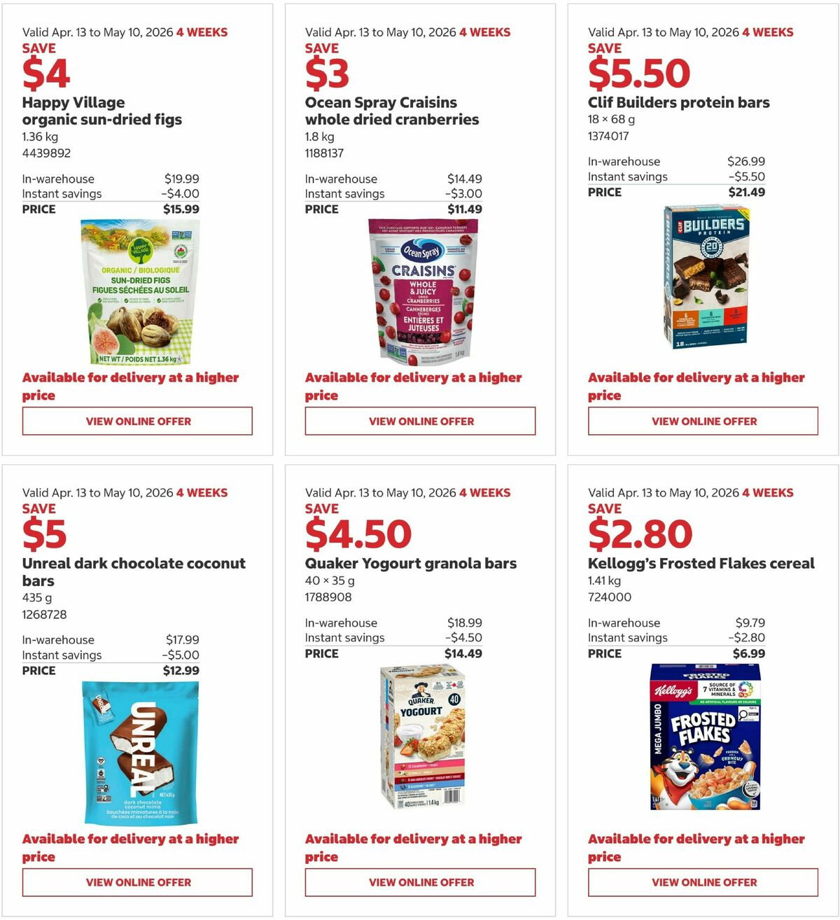 Costco Flyer from April 13