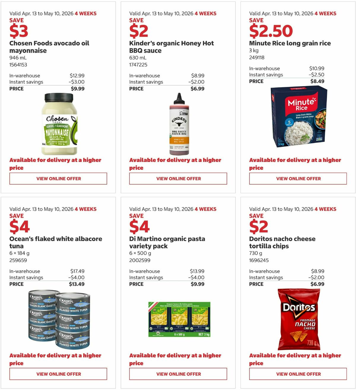 Costco Flyer from April 13