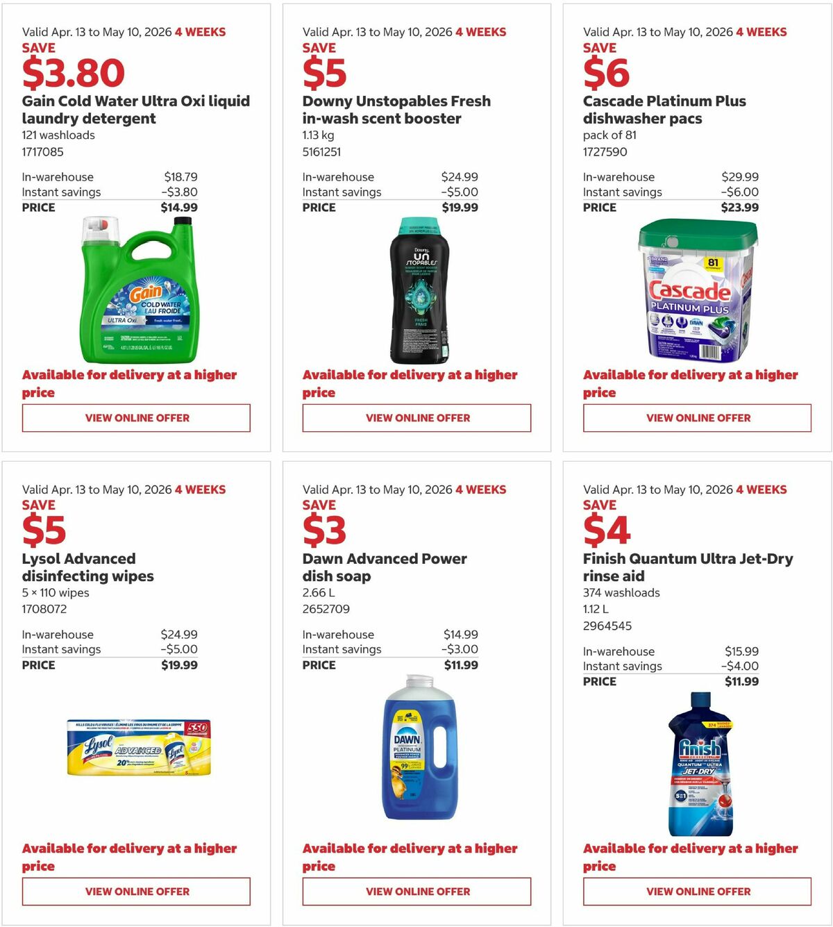 Costco Flyer from April 13