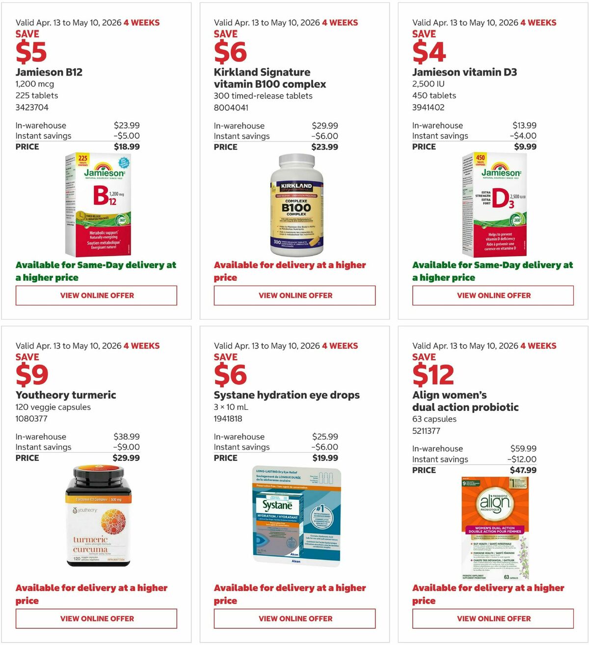 Costco Flyer from April 13