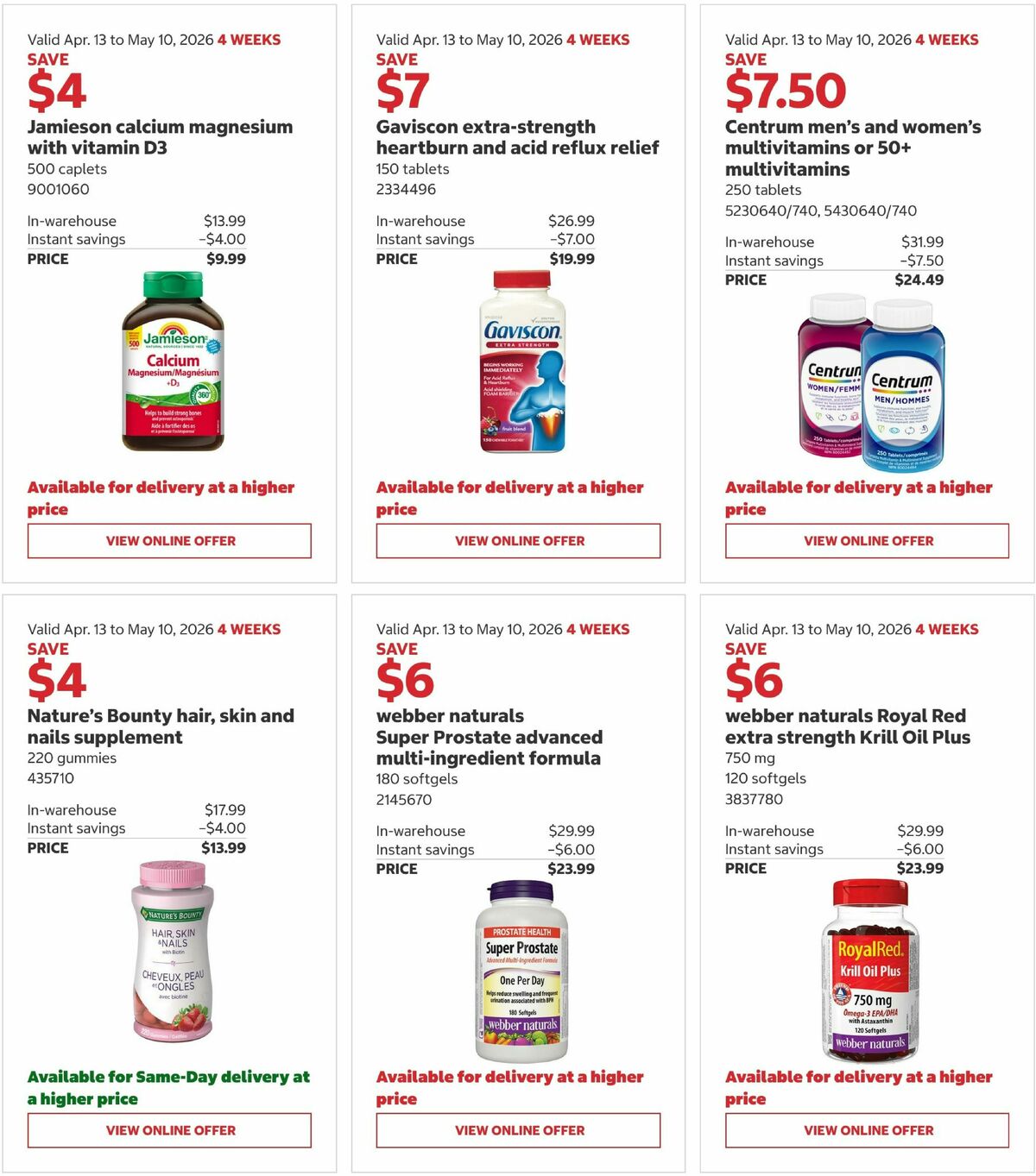 Costco Flyer from April 13