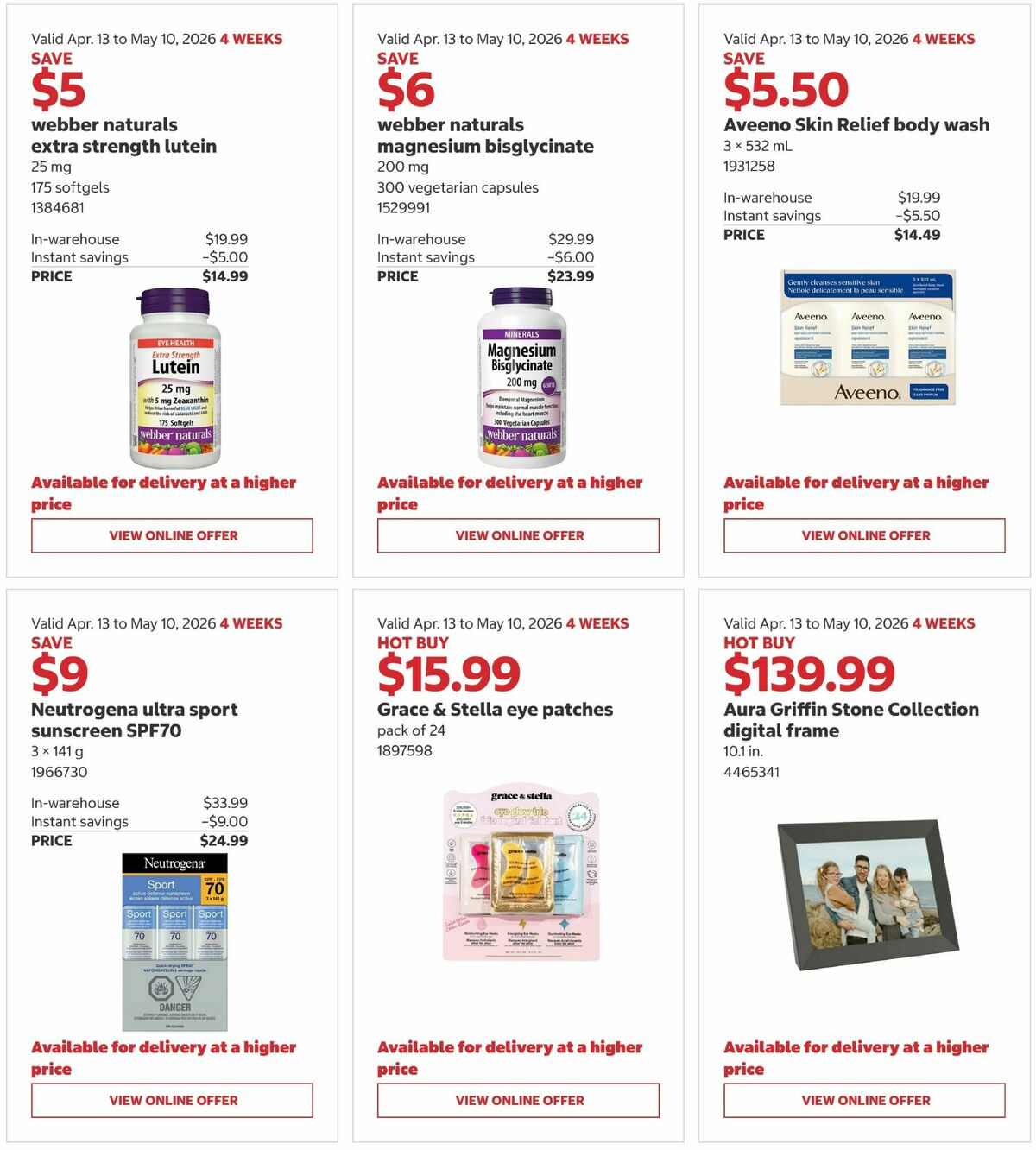 Costco Flyer from April 13