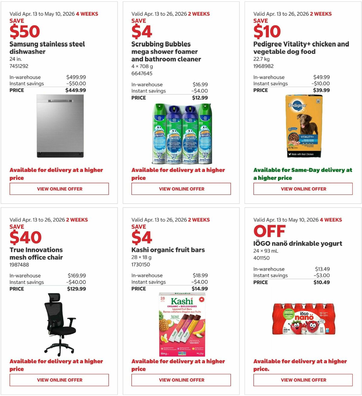 Costco Flyer from April 13