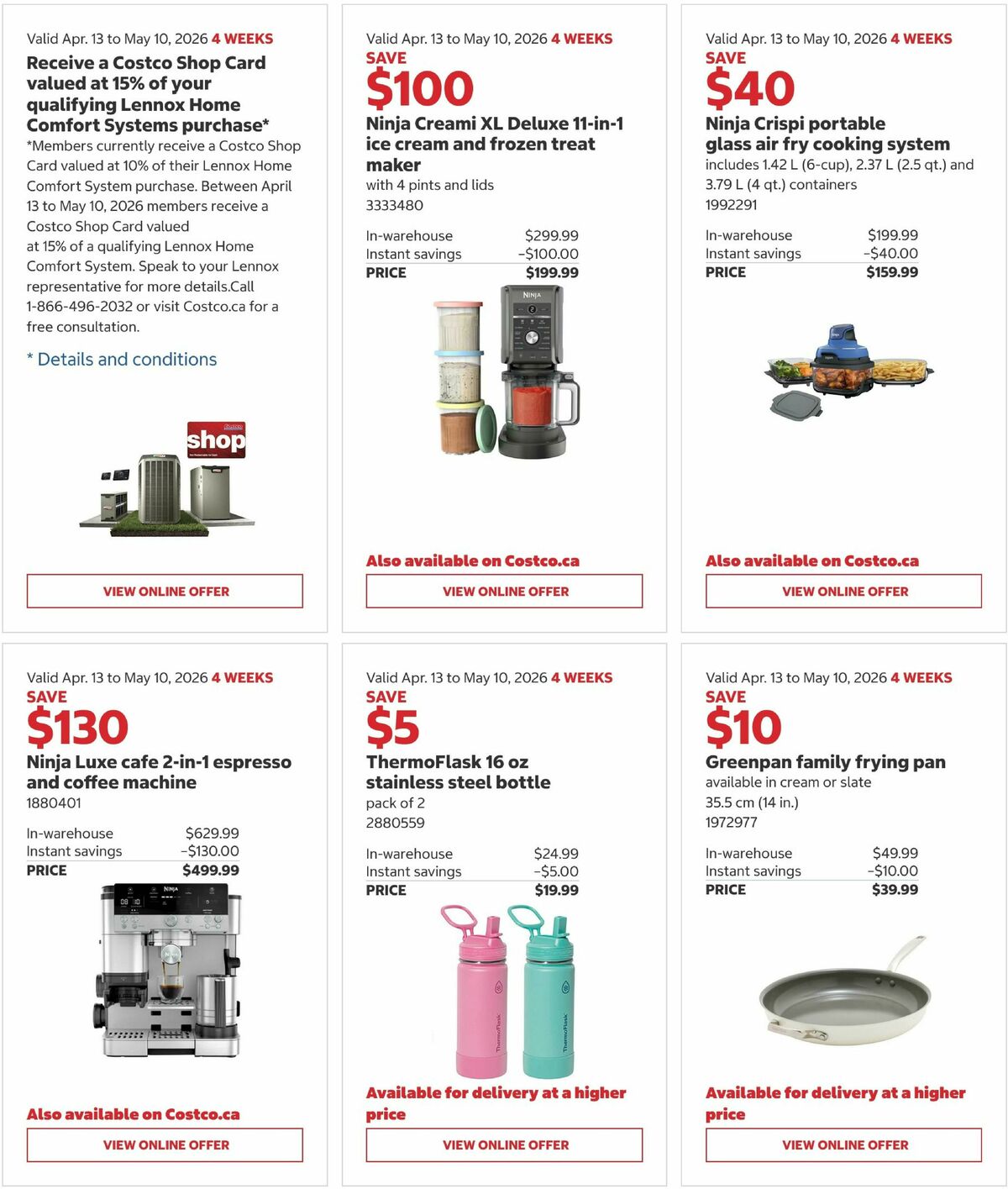 Costco Flyer from April 13