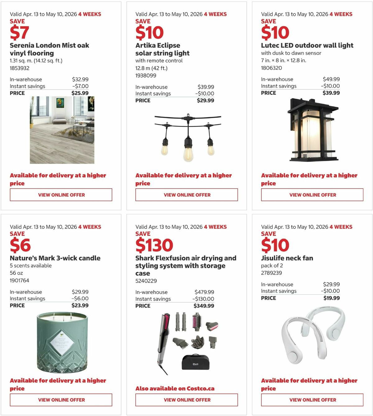 Costco Flyer from April 13