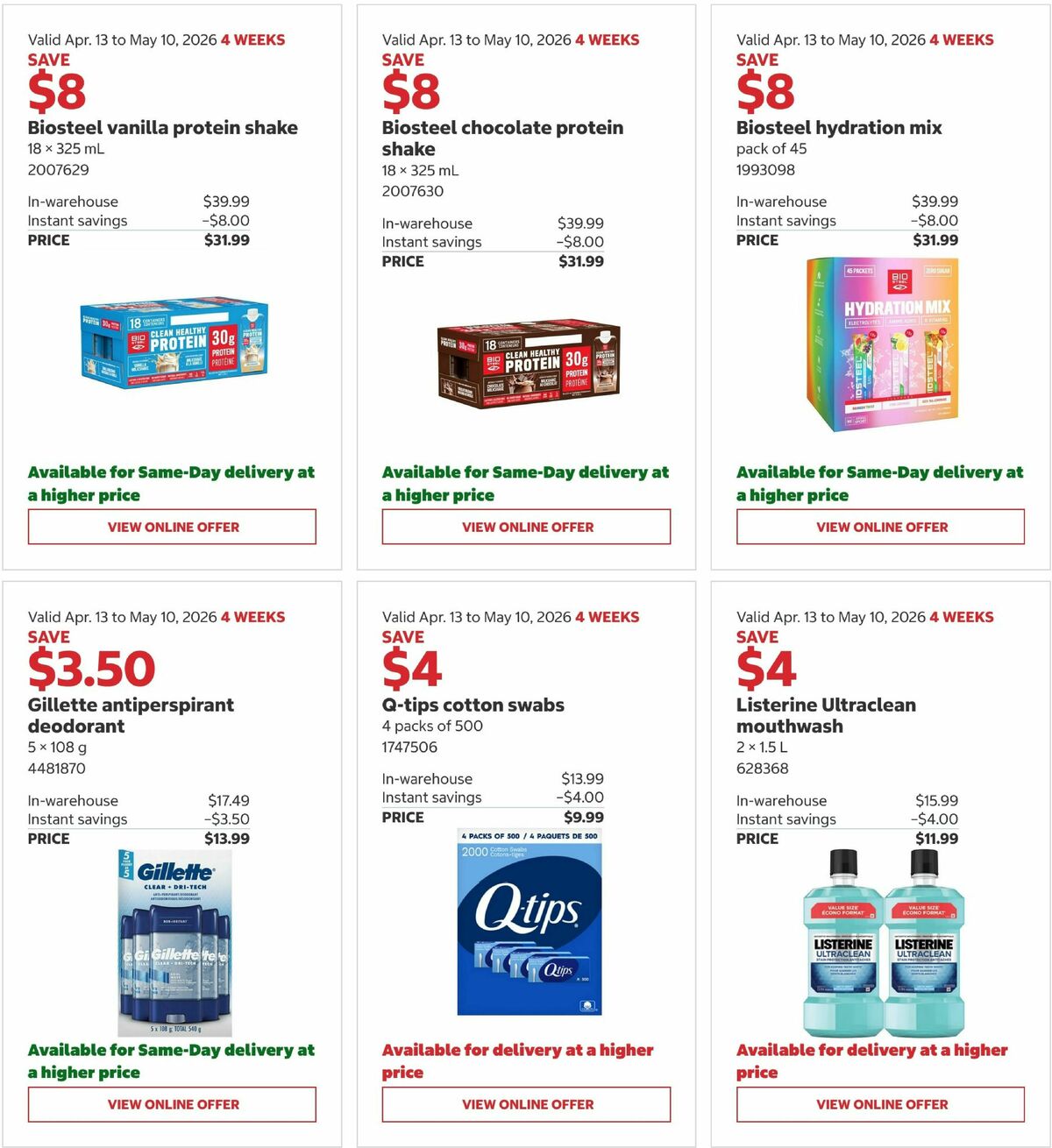 Costco Flyer from April 13