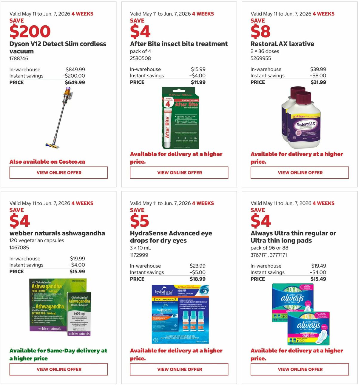 Costco Flyer from May 11