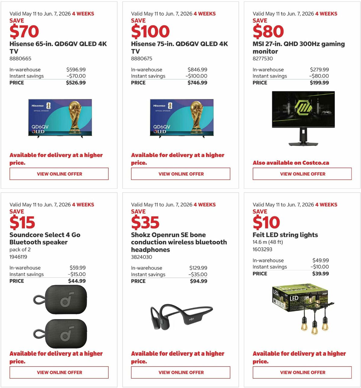 Costco Flyer from May 11