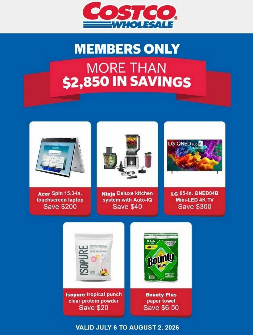 Costco Flyer from July 6