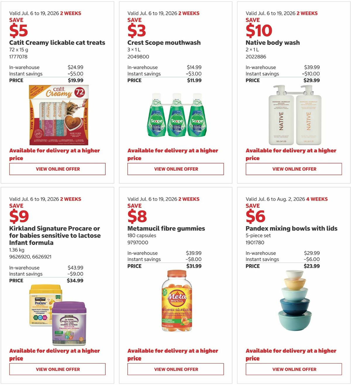 Costco Flyer from July 6