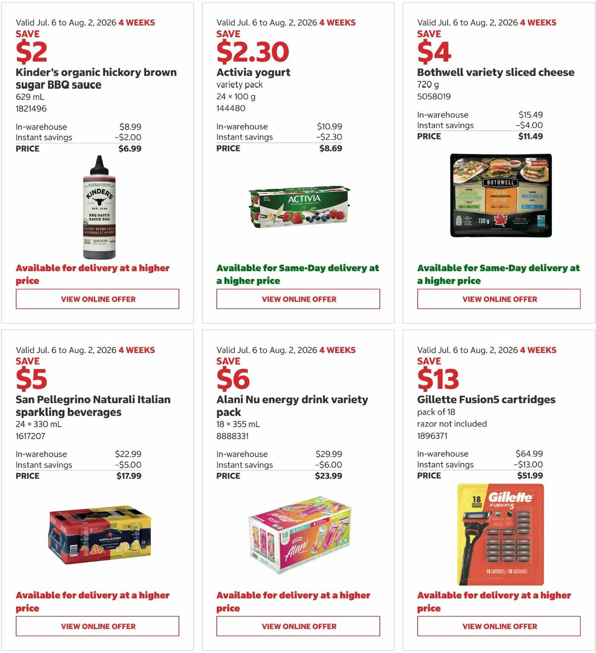 Costco Flyer from July 6
