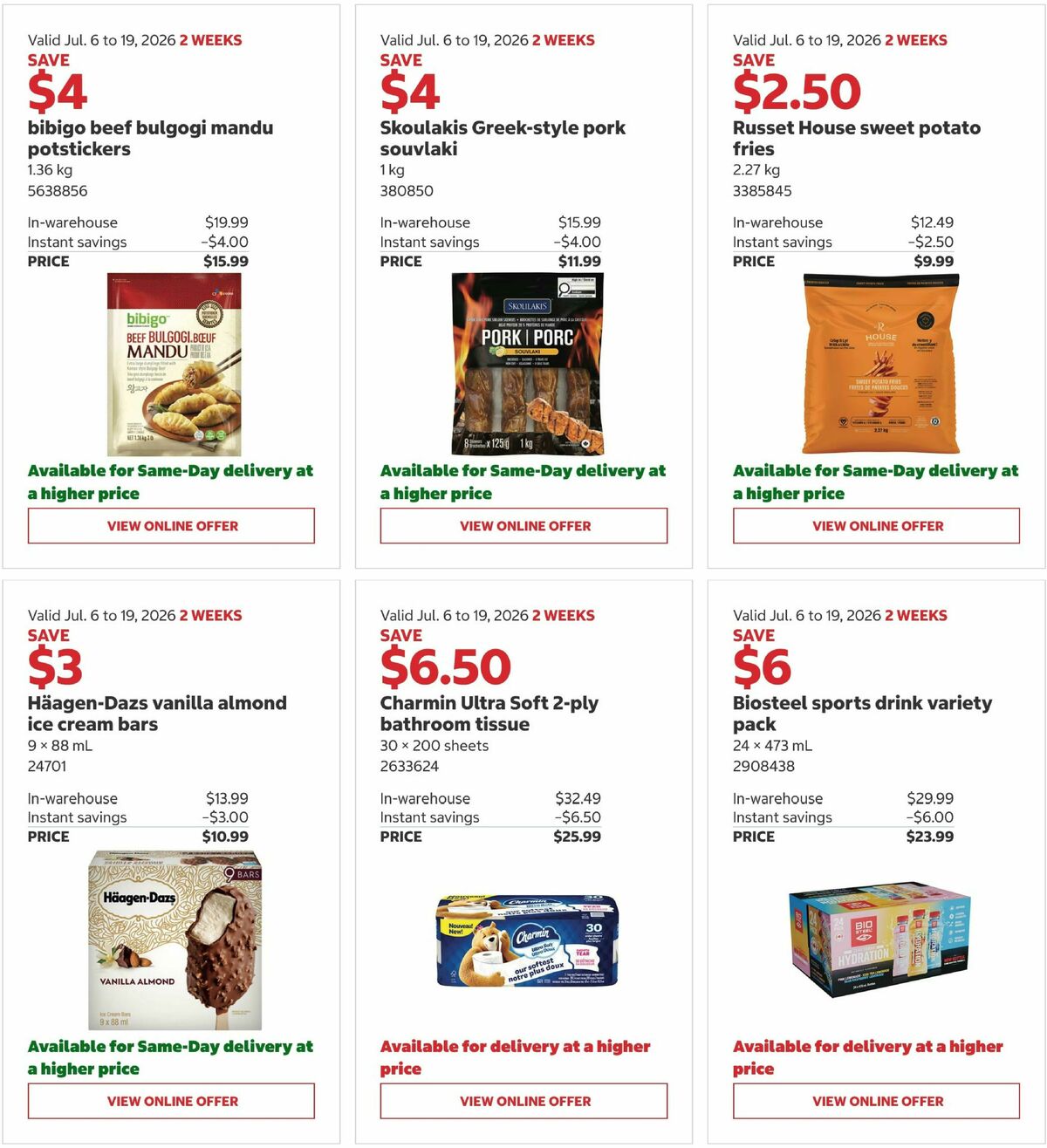 Costco Flyer from July 6