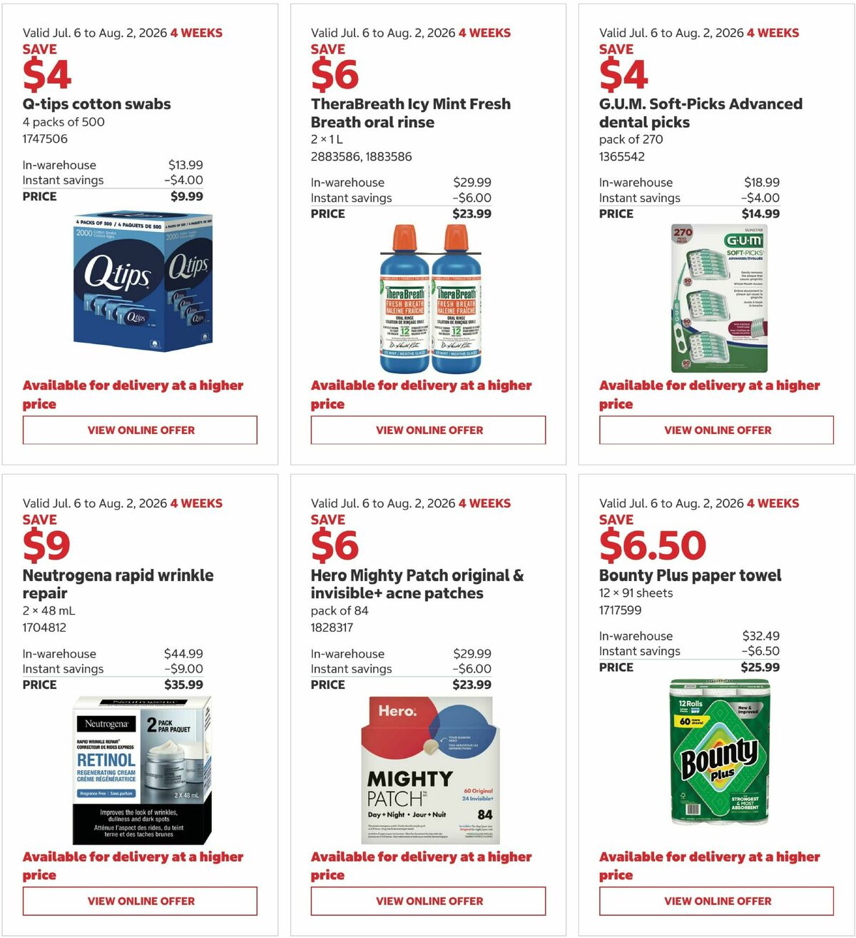 Costco Flyer from July 6