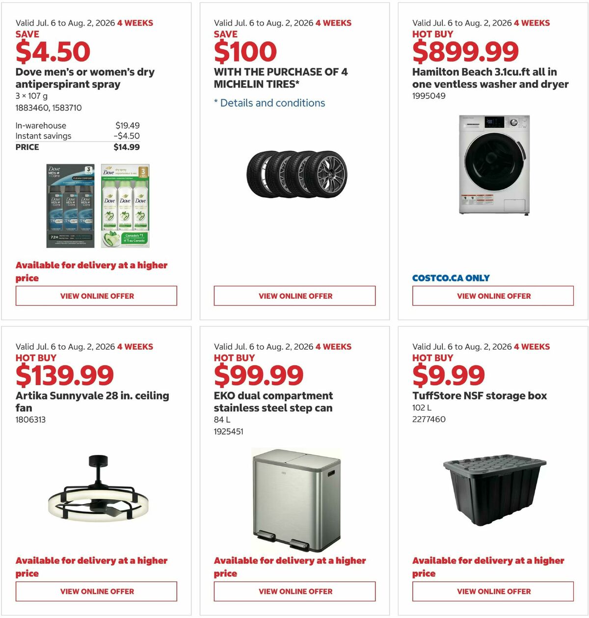 Costco Flyer from July 6