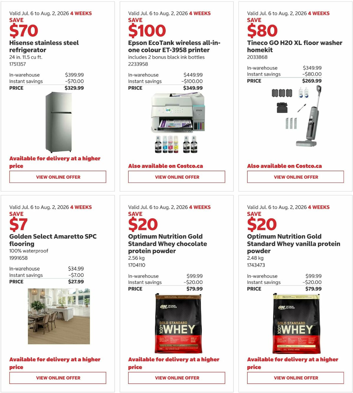 Costco Flyer from July 6