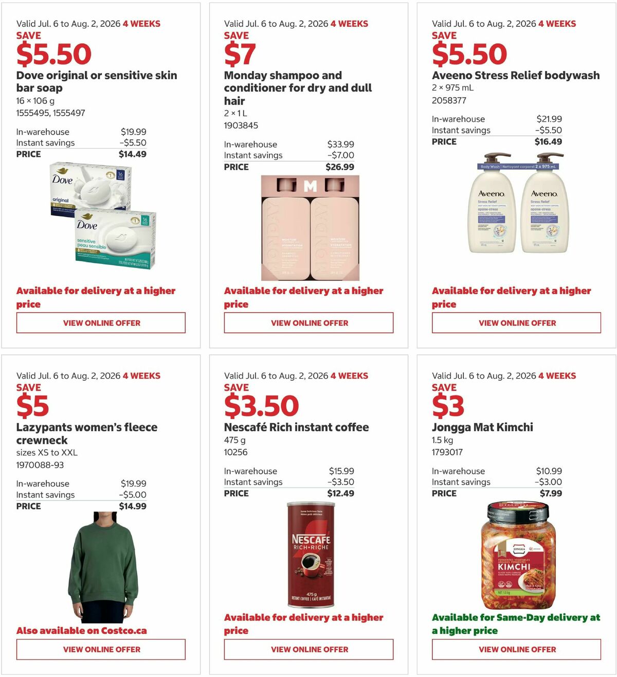 Costco Flyer from July 6