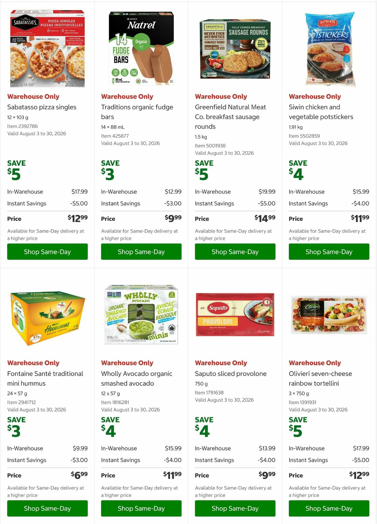 Costco Flyer from August 3