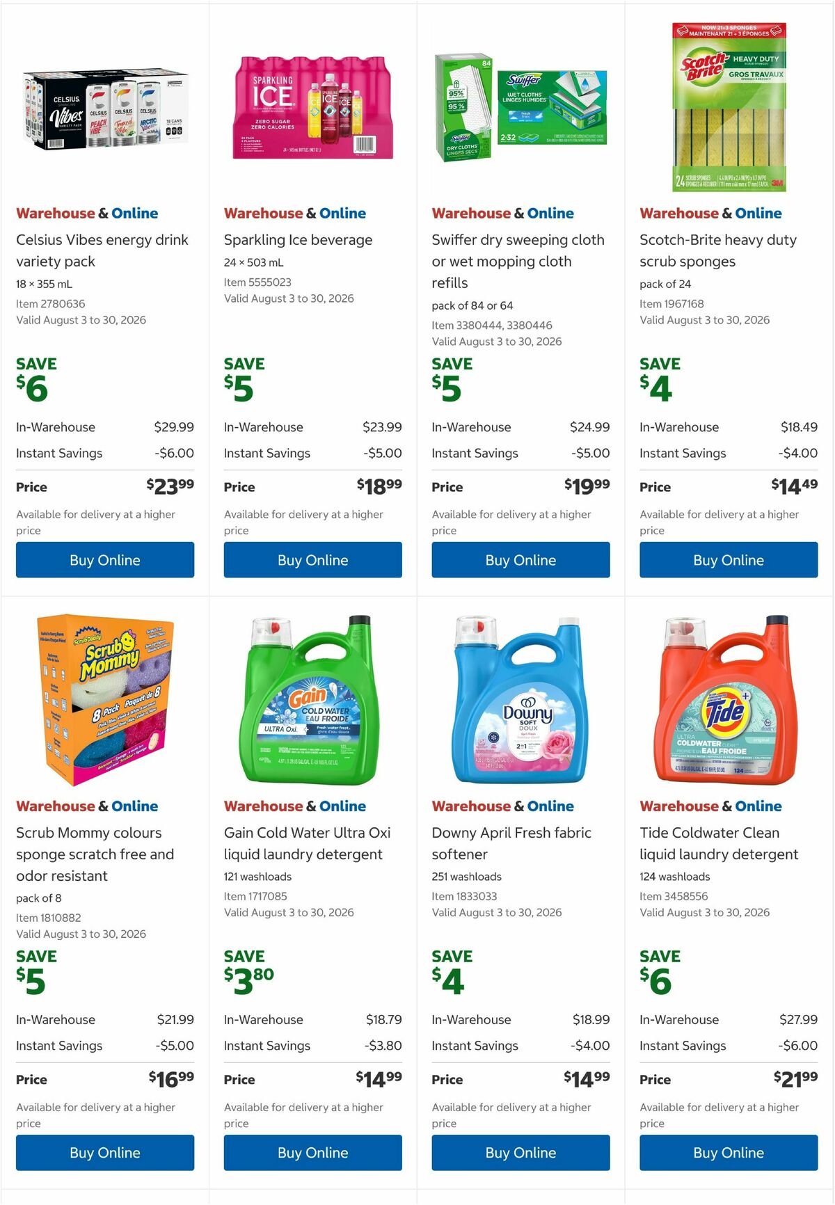 Costco Flyer from August 3