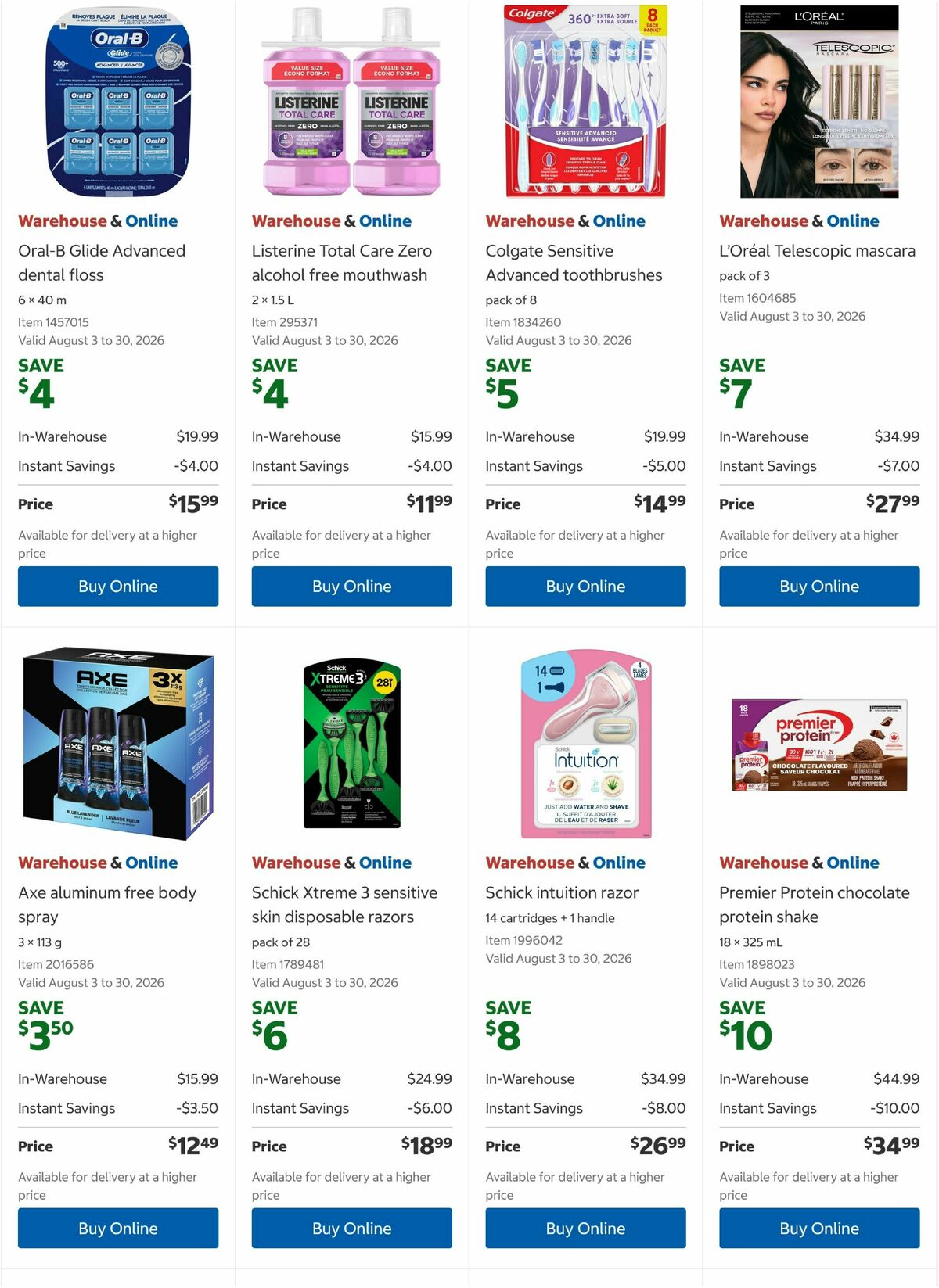 Costco Flyer from August 3