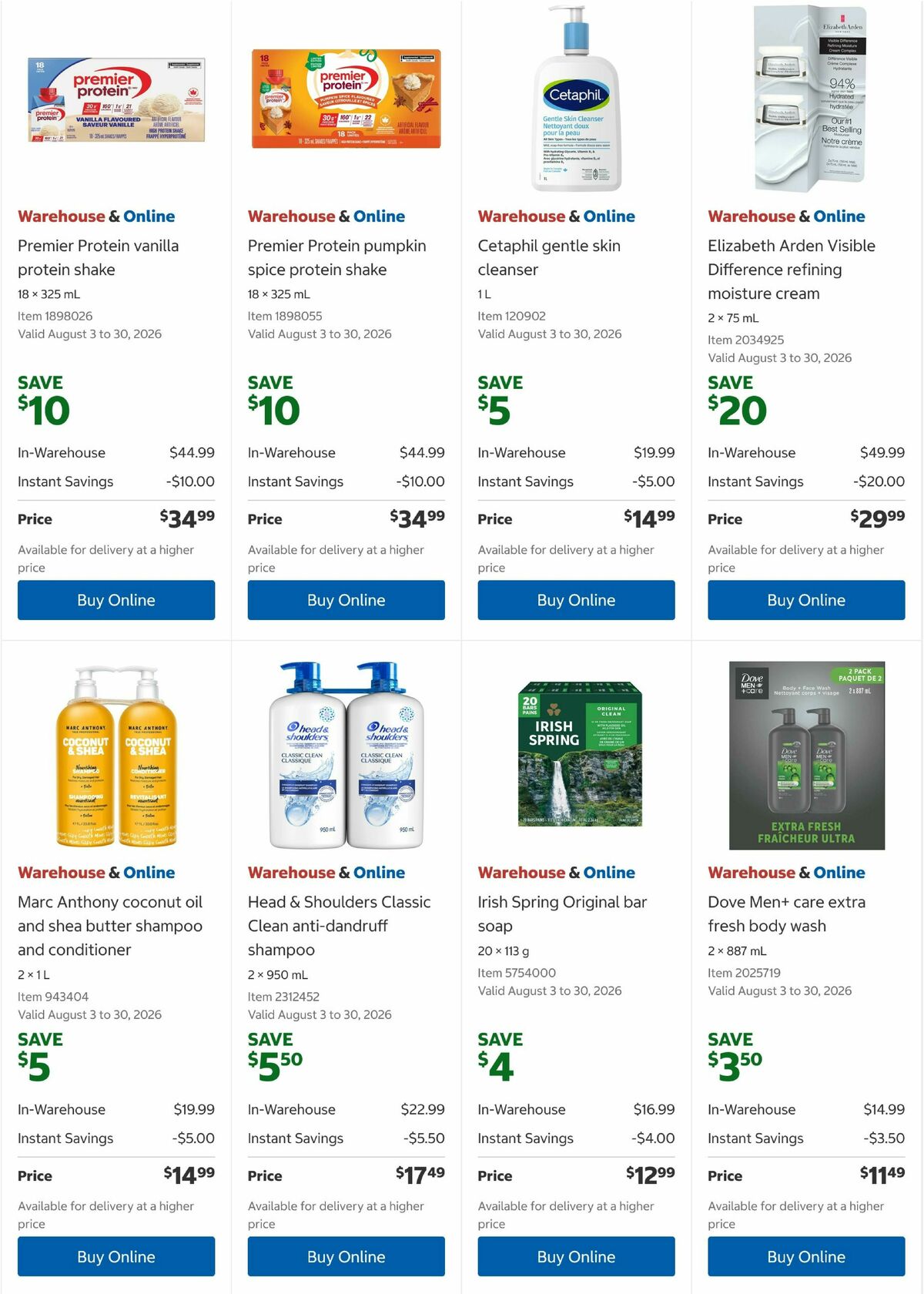 Costco Flyer from August 3