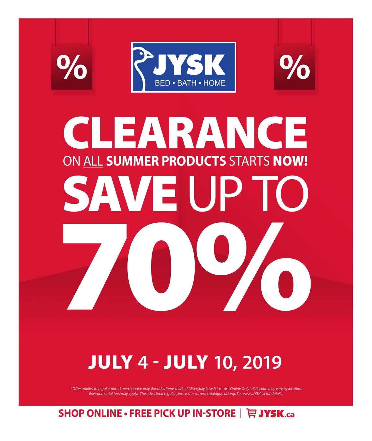 JYSK Flyer from July 4