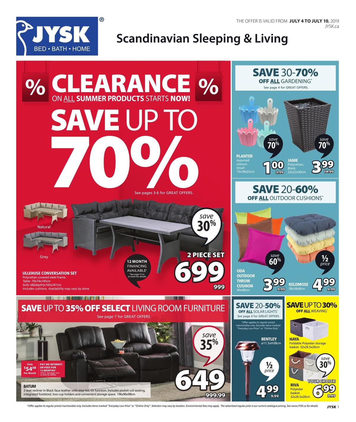 JYSK Flyer from July 4