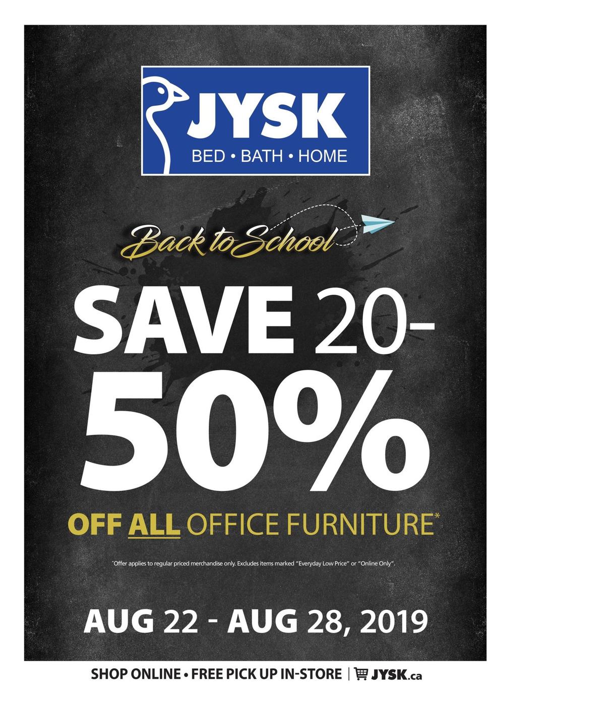 JYSK Flyer from August 22