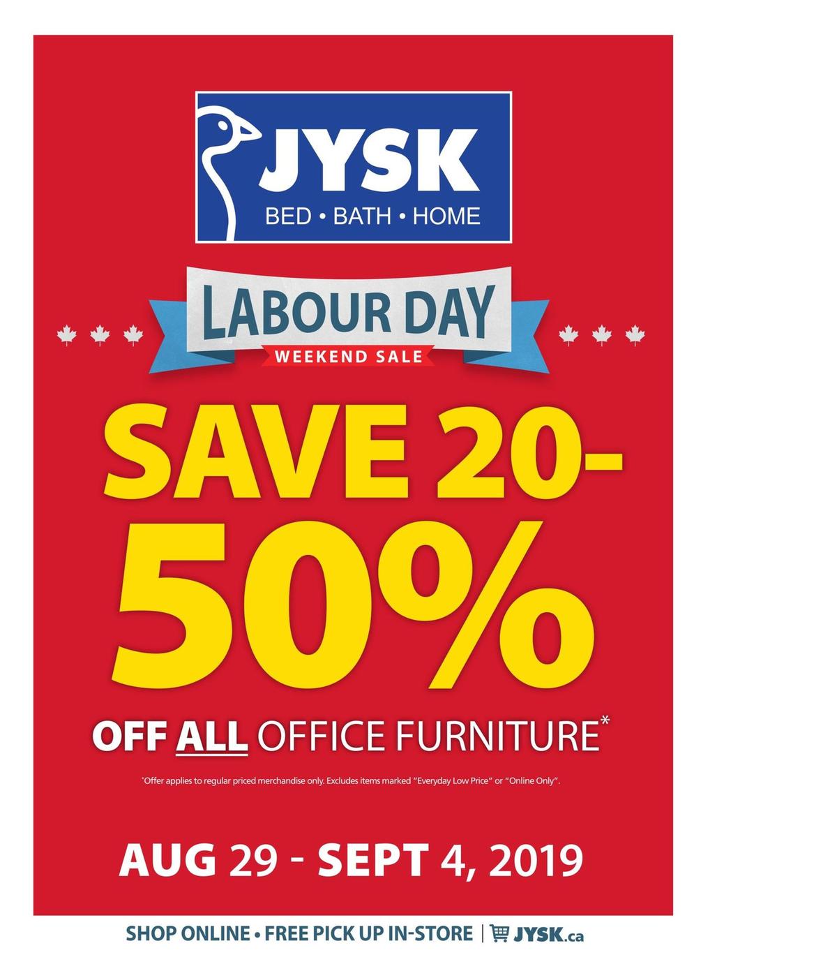 JYSK Flyer from August 29